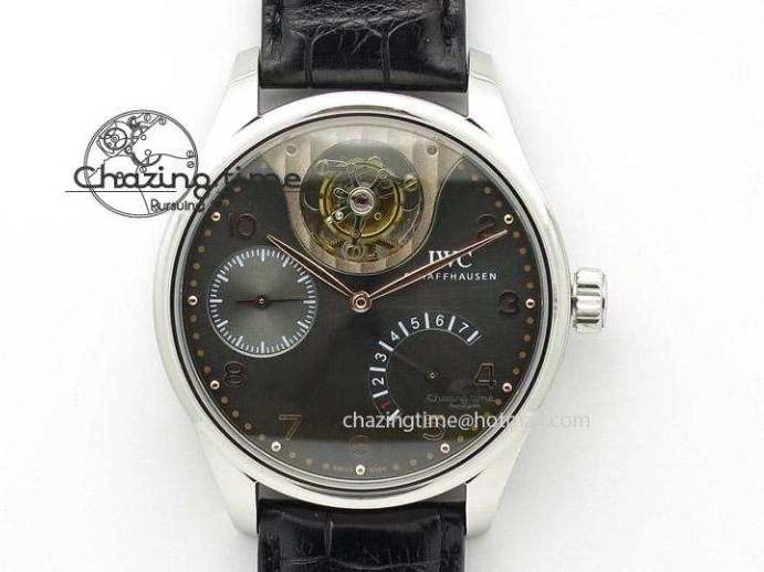 MIROTIME 1219 Unisex Portuguese Real PR RG IW500702 ZF 1:1 Best Edition On Brown Leather Strap A52010 V 7303